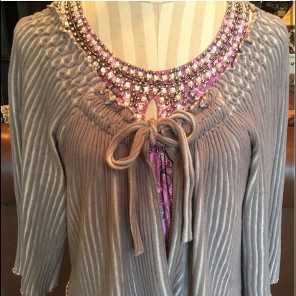 GORGEOUS CRYSTAL Silk Tank w Stretch! - Picture 11 of 16